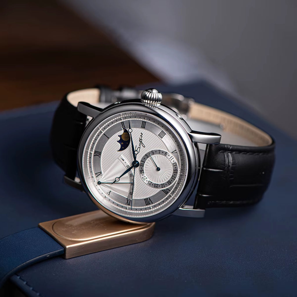 2023  Watch of Men Automatic Mechanical Moon-Phase Wristwatches Power Reserved Sapphire Waterresistant Tianjin Movement