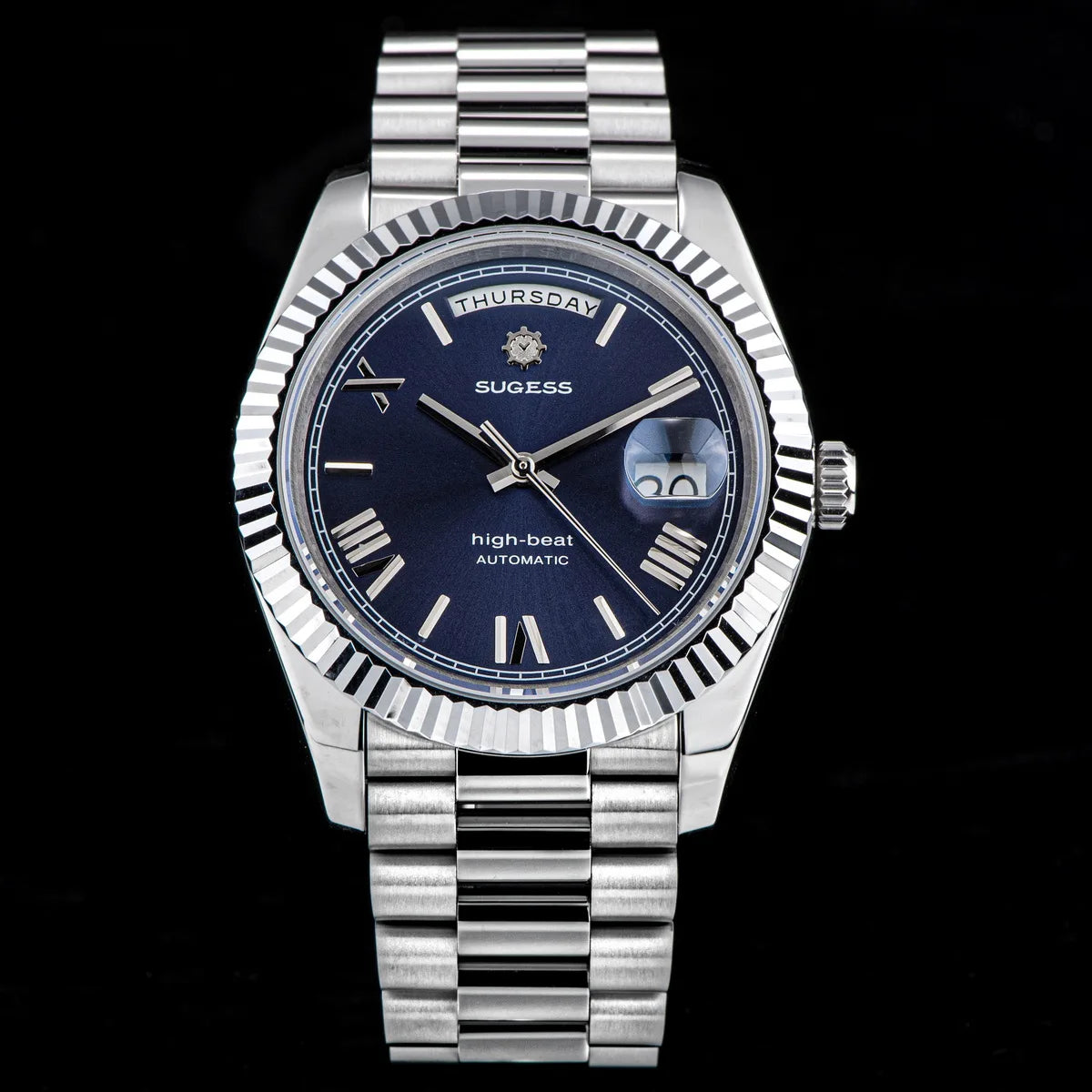 DD40 Men'S Watches Automatic Day Date Mechanical Wristwatch Peacock SL3034 Movement Sapphire Waterproof Luxury Retro New