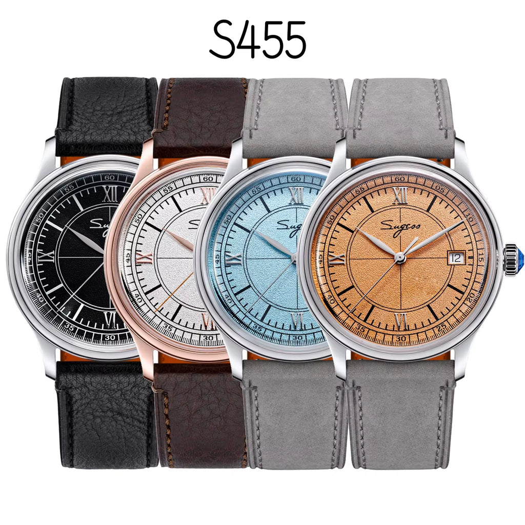 Watch Men 38Mm Minimalism Automation Mechanical Wristwatches for Tianjin Movement Dome Sapphire Crystal Simple New 2025