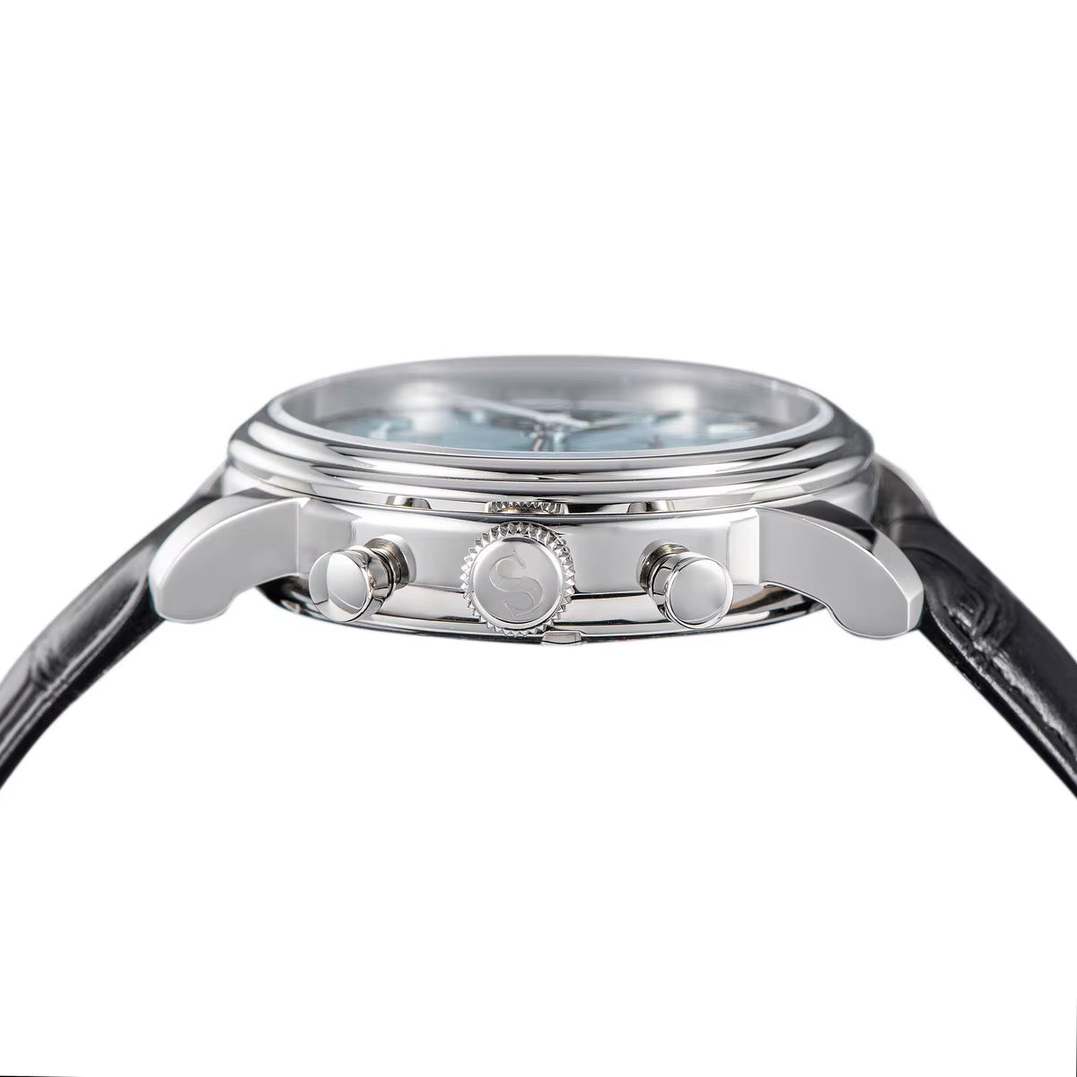 Watch of Men Pilot 1963 Wristwatches ST1906 Chronograph Handwind Movement Domed Sapphire Waterproof Powerreserve Lume V2