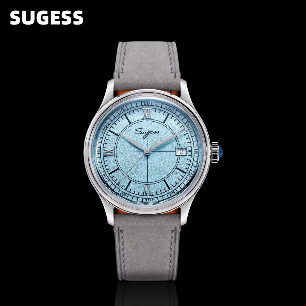 Watch Men 38Mm Minimalism Automation Mechanical Wristwatches for Tianjin Movement Dome Sapphire Crystal Simple New 2025