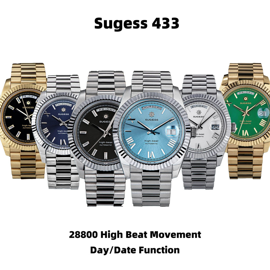 DD40 Men'S Watches Automatic Day Date Mechanical Wristwatch Peacock SL3034 Movement Sapphire Waterproof Luxury Retro New