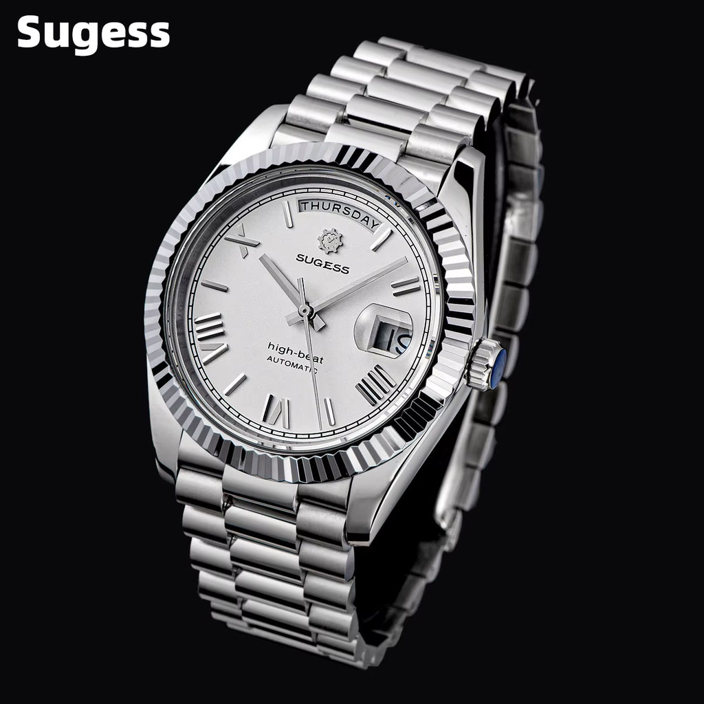 DD40 Men'S Watches Automatic Day Date Mechanical Wristwatch Peacock SL3034 Movement Sapphire Waterproof Luxury Retro New