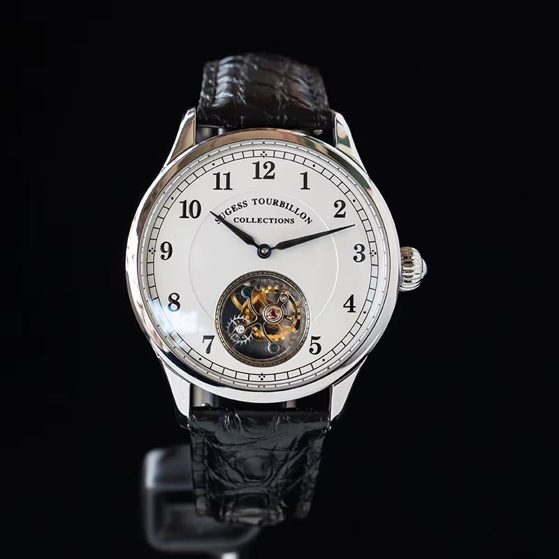 Genuine Tourbillon Business Men Watch Original ST8000 Movement Luxury Skeleton Mechanical Watches Sapphire Wristwatches