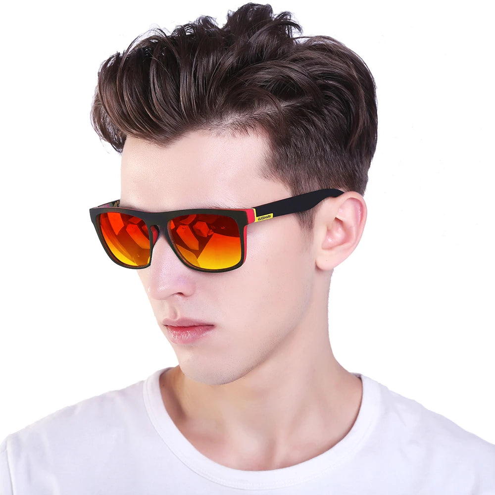 Queshark Colorful Cycling Sunglasses Polarized Road Bike Glasses Sports Hiking Riding Goggles Uv Protection Bicycle Eyewear