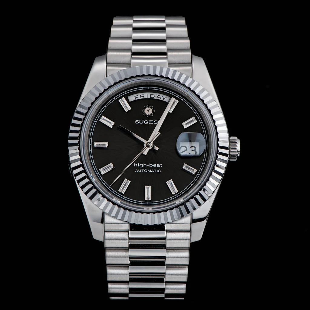 DD40 Men'S Watches Automatic Day Date Mechanical Wristwatch Peacock SL3034 Movement Sapphire Waterproof Luxury Retro New